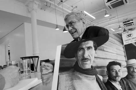 Hubert Henrotte, premier plan photo de Raymond Depardon